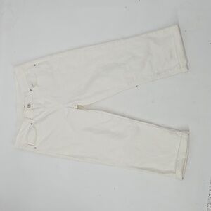 Levis denim white cropped jeans size 28